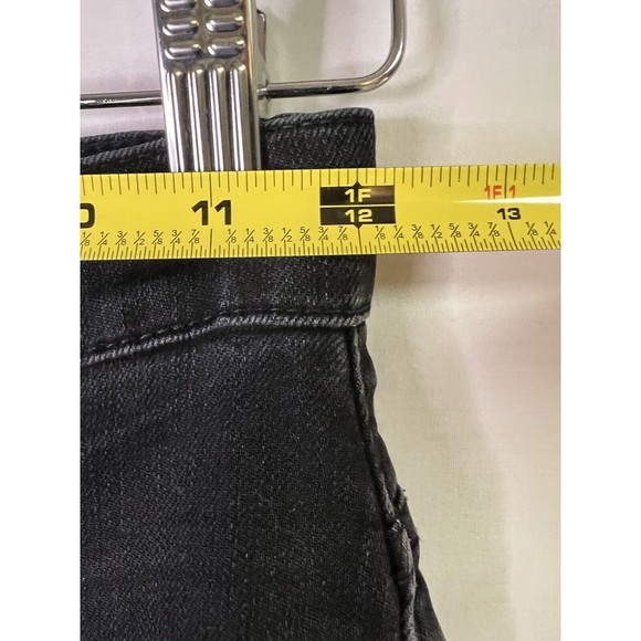 Madewell Women's Black Wide Leg Slim Crop Jeans Size 24 - Picture 9 of 11